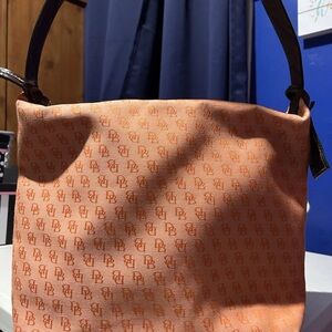 Dooney & Bourke Orange Monogram Shoulder Bag